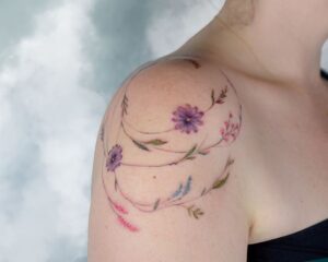 Watercolor Tattoo Style