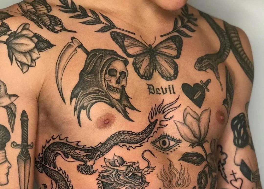 Patchwork Tattoo Style